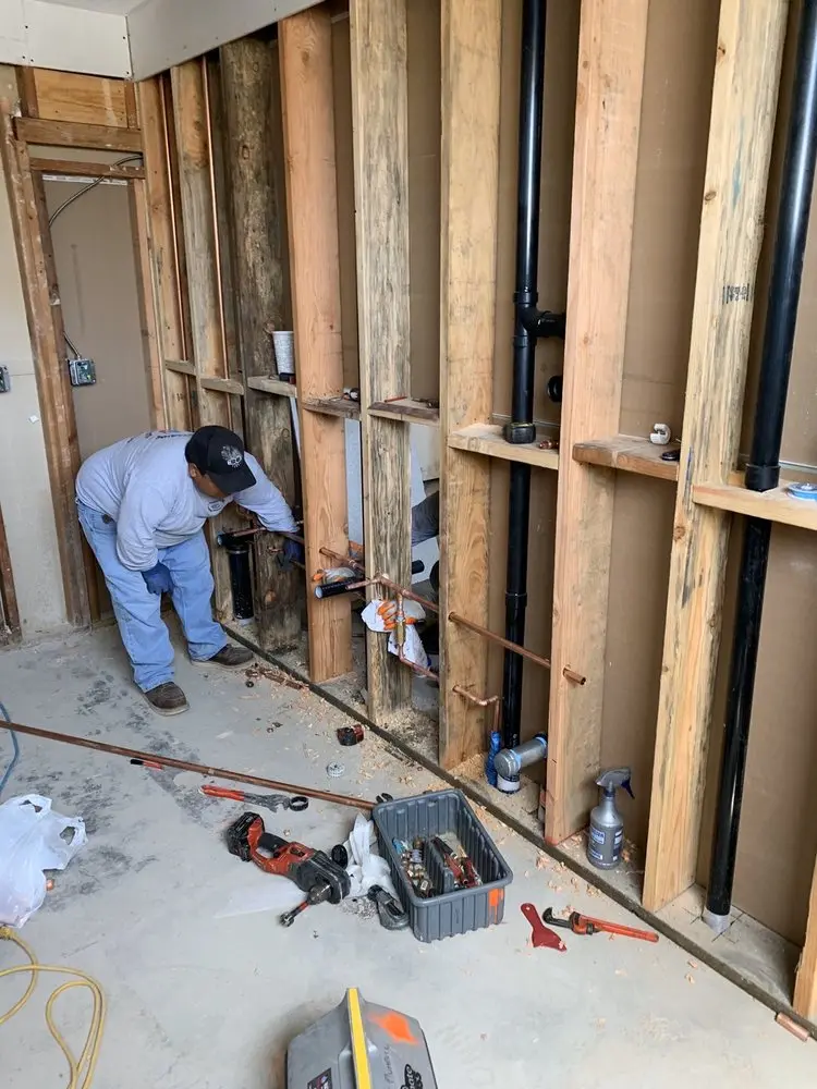 Commercial rough-in plumbing for Gas Line Repair in Ray